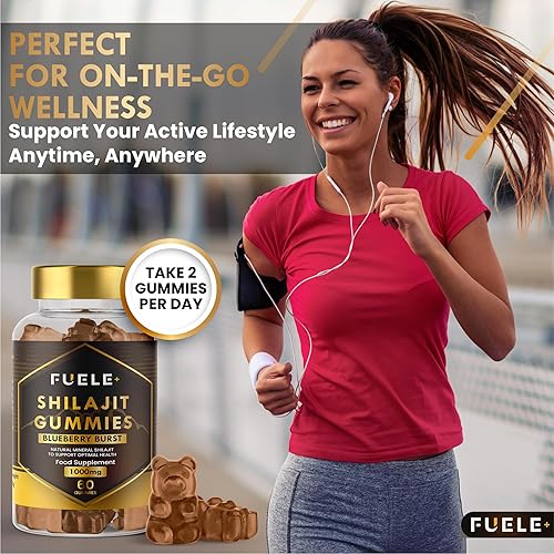 Miniatura 5 de Shilajit - Gomitas Shilajit para hombres y mujeres, Shilajit del Himalaya con más de 85 minerales, refuerzo de energía y apoyo de inmunidad, 30000