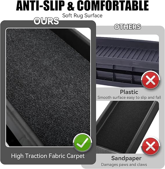 PawStep 61 Portable Folding Pet Ramp, Black, Pack of 1