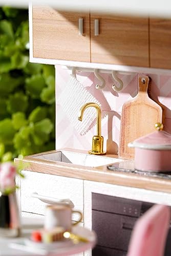 Miniatura 3 de Flever Kit de casa de muñecas de madera, escala 132 en miniatura con muebles, cubierta a prueba de polvo, regalo creativo de manualidades con los