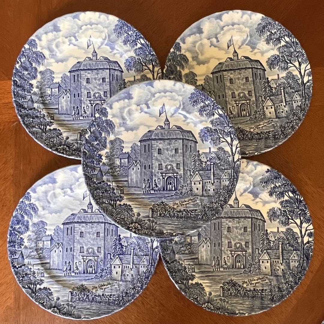 【英国ビンテージ】リッジウェイ★シェイクスピアカントリー★プレート5枚 Amazon.co.jp: 英国ビンテージリッジウェイシェイクスピアカントリー