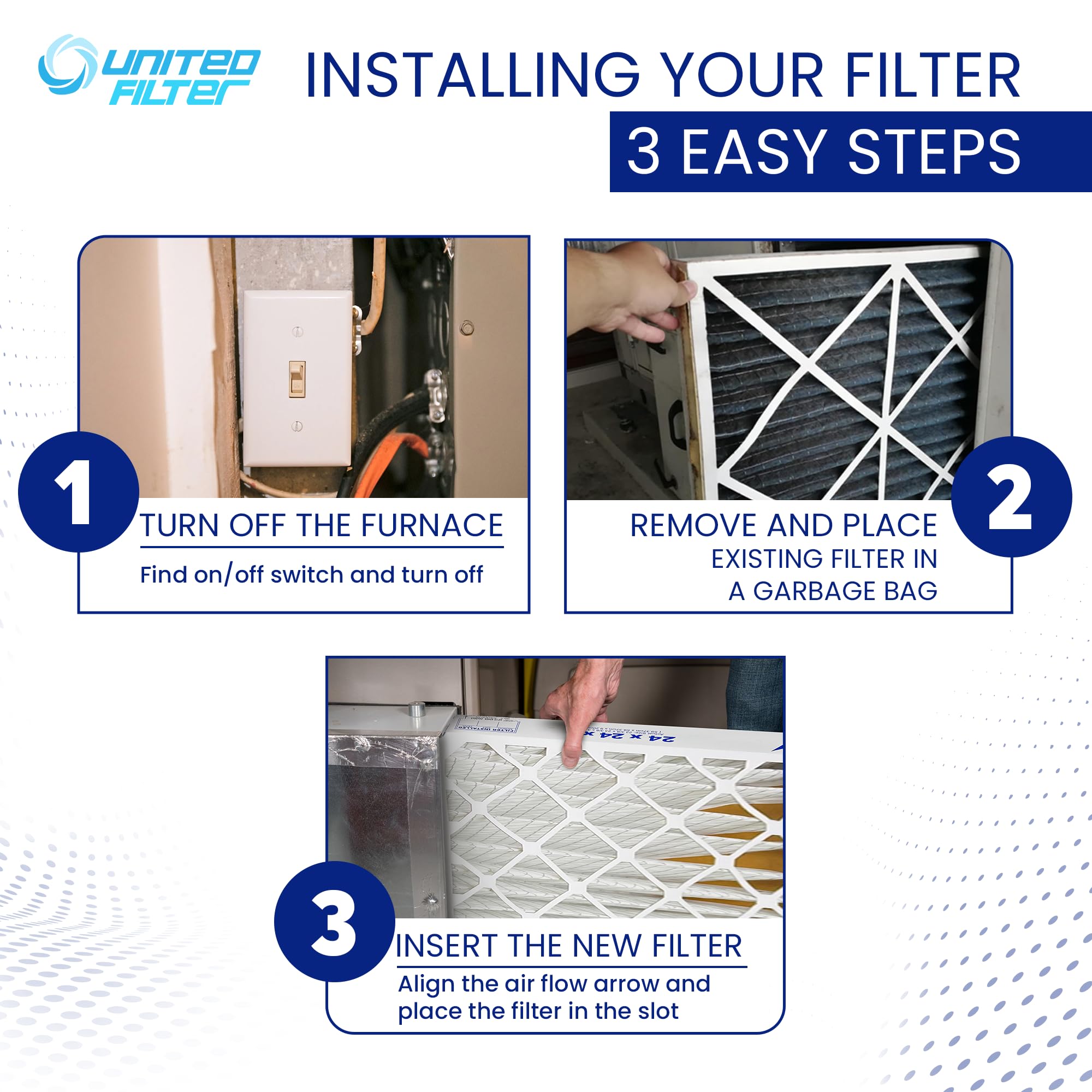 Pamlico Air 20x25x4 MERV 8 Pleated HVAC AC Furnace 4 Air Filters by Pamlico. Case of 6. Actual Size: 19-1/2 x 24-1/2 x 3-3/4 White 20 x 25 x 4 21208