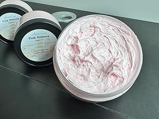 Annie's Cure Pink Mimosa Body Butter - Nourishing, Antioxidant-Rich, Handmade with Almond Butter 6.0 oz