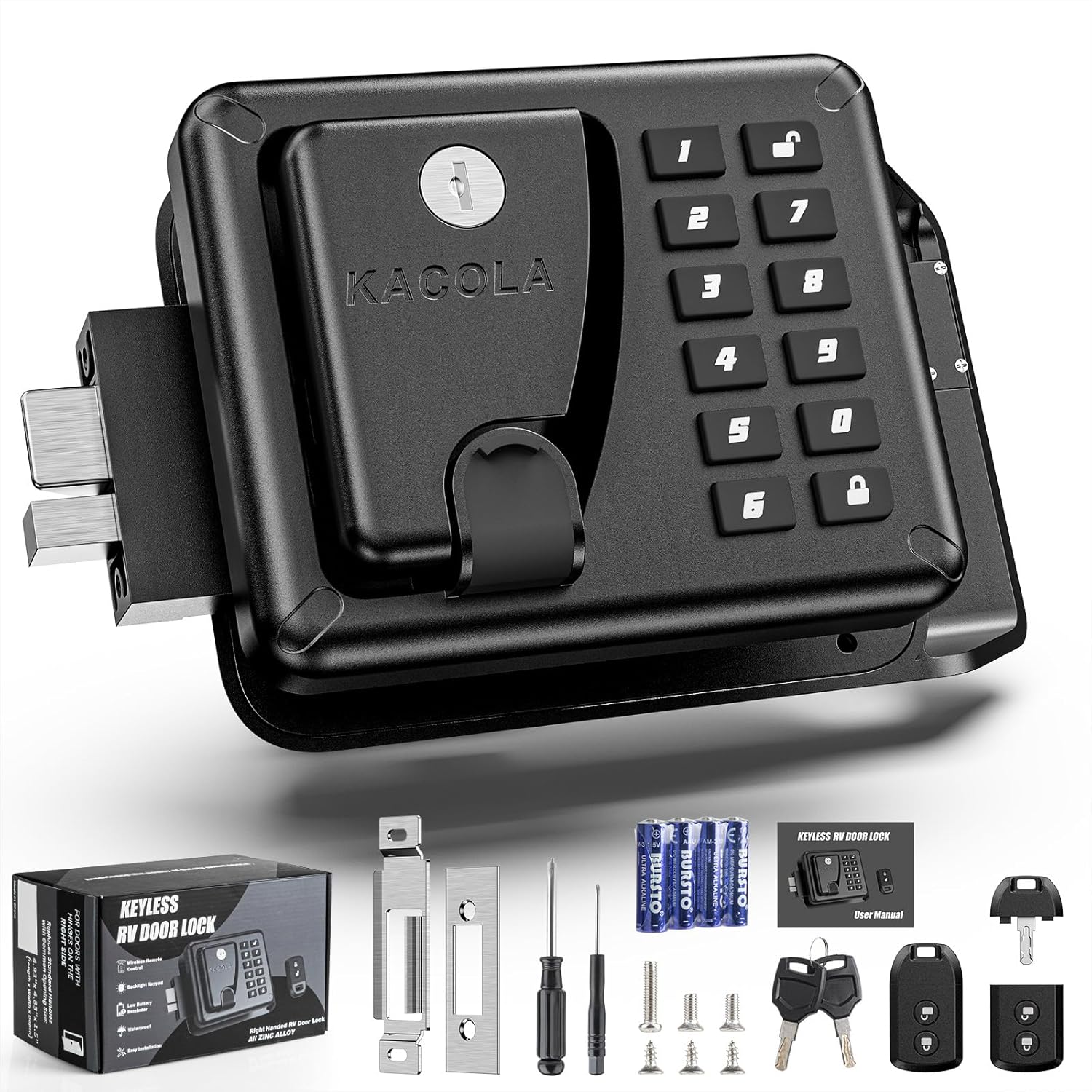 Amazon.com: RV Door Lock Keyless Entry, Camper Lock Replacement, Travel ...