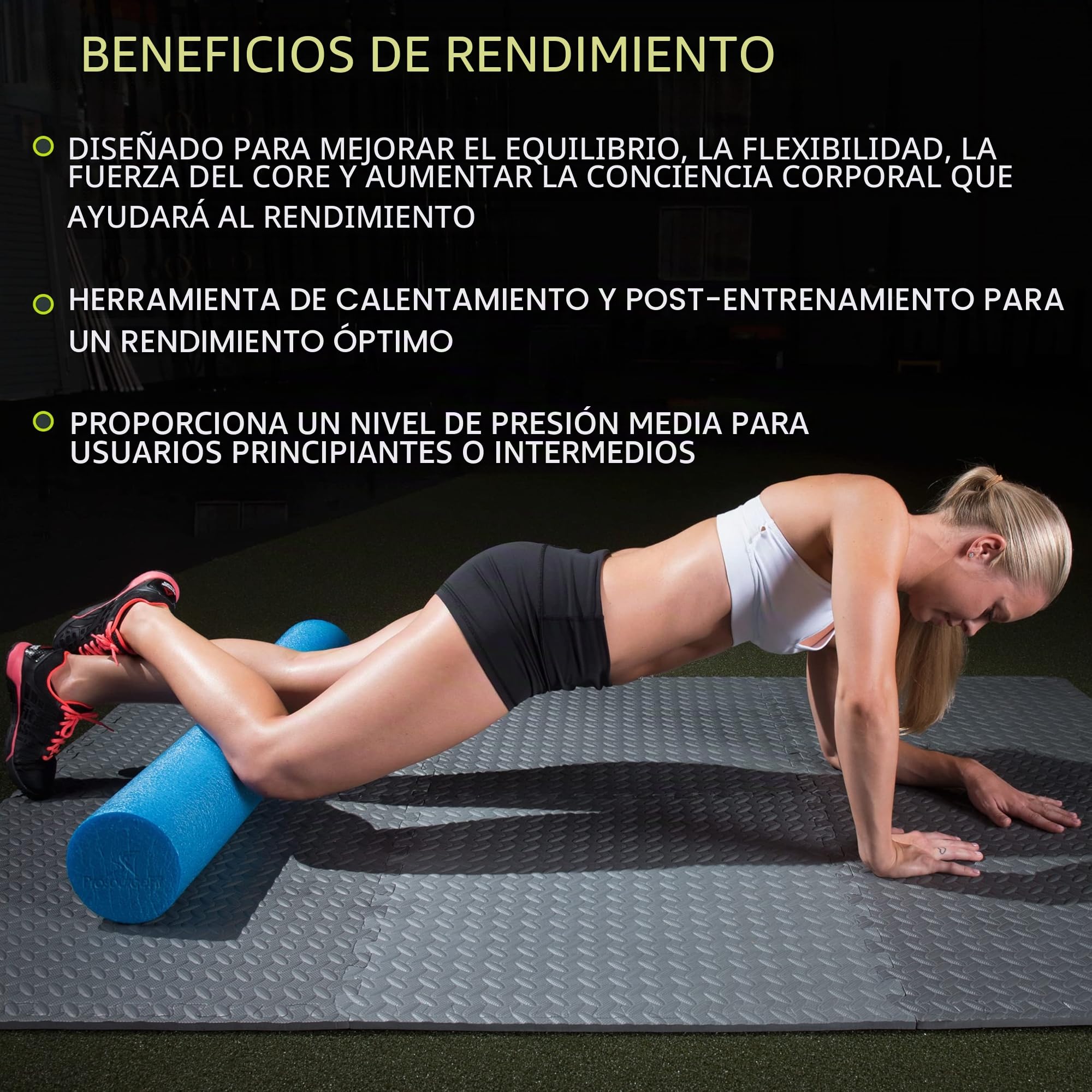 ProsourceFit Flex Foam Rollers & Half-Round Foam Rollers 12” & 36” for Muscle Massage, Physical Therapy, Core & Balance Exercises Stabilization, Pilates