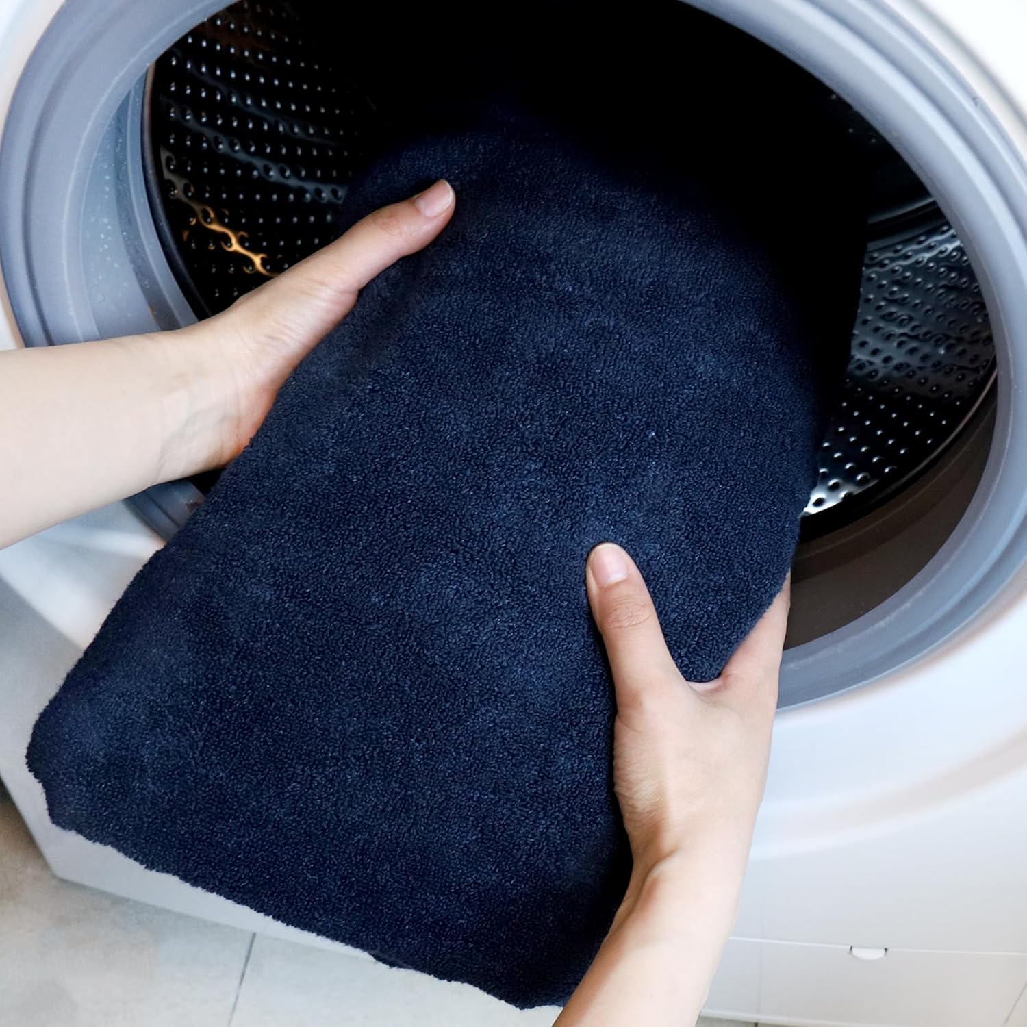 Everplush Classic 6 Pcs Luxury Bath Towels Sets,Highly Absorbent and Quick Dry Extra Large Bath Towel, Super Soft Towel for Bathroom, Pool, Swim (Navy Blue, Bath Towels 6PK)