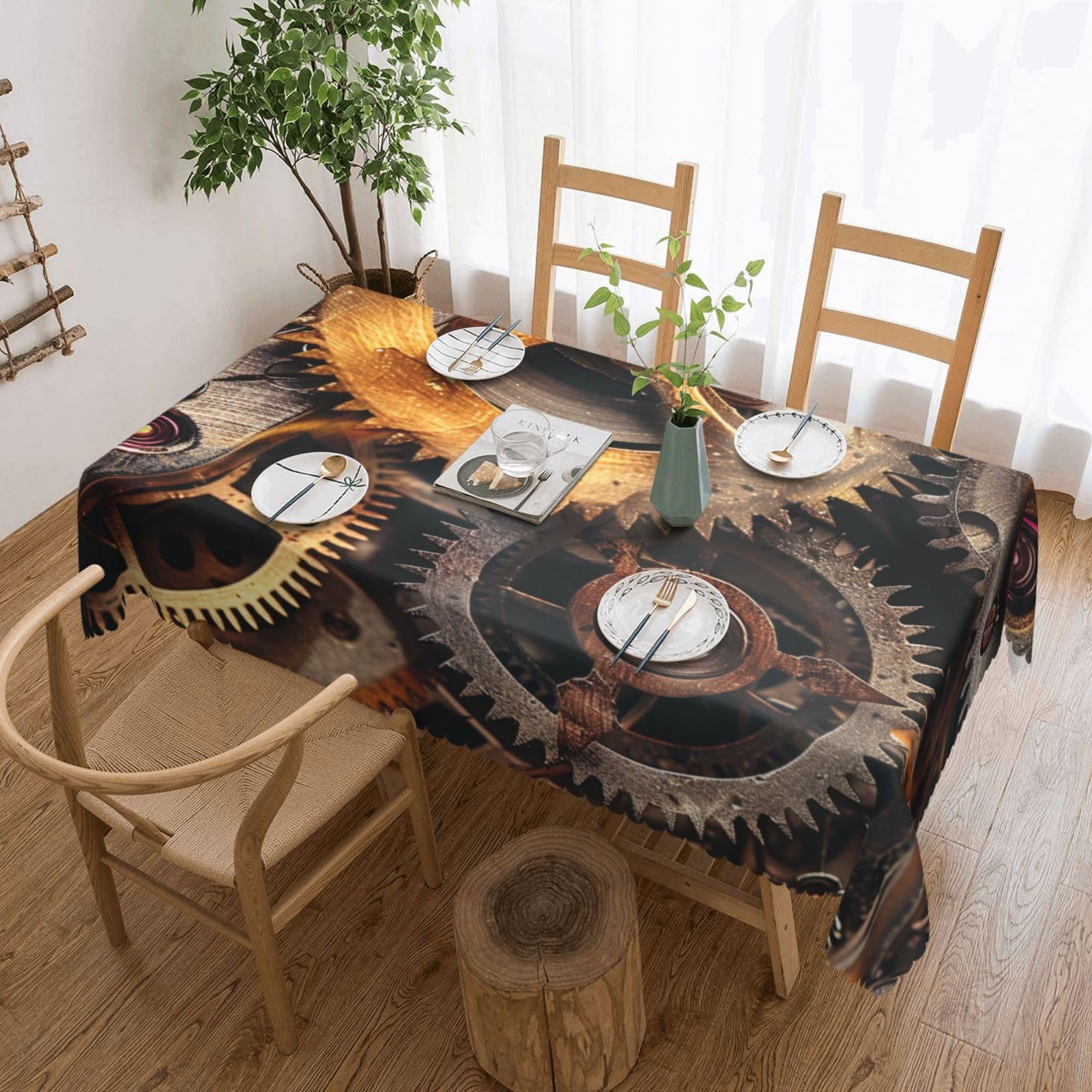 Nappe steampunk cool pour cuisine et repas de vacances en fête
