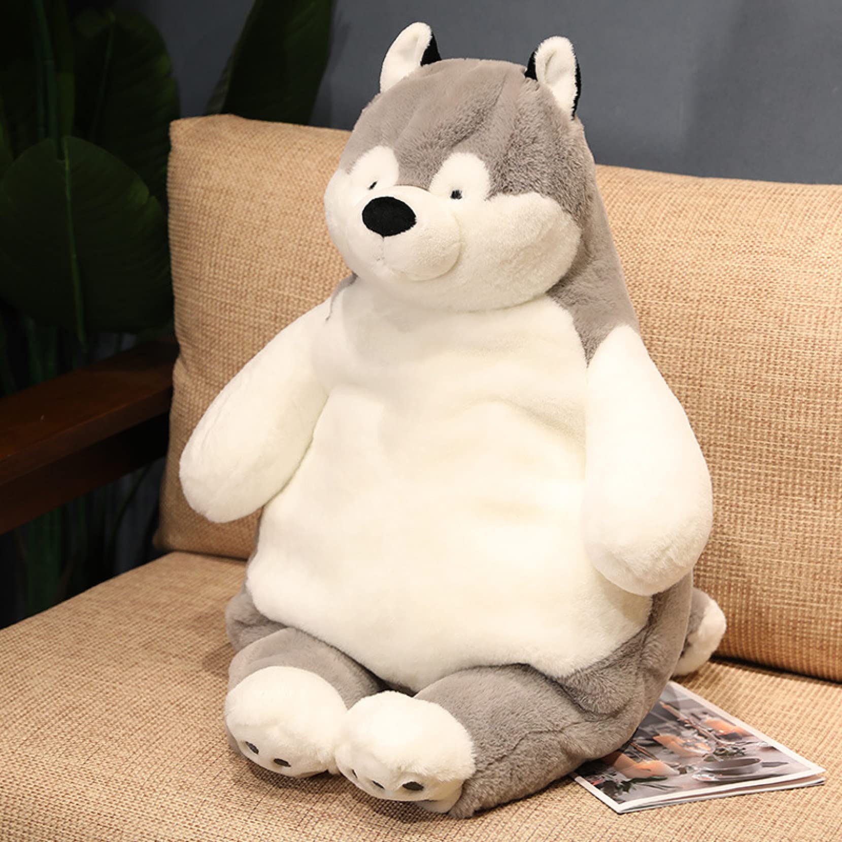 Amazon｜[ハウスXIN] ハスキー イヌぬいぐるみ 60cm クマ 抱き枕