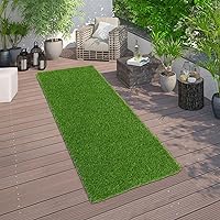 Vista 14 de Bsmathom Alfombra de Césped Artificial para Interior y Exterior, Alfombra de Césped para Perros de 3x5 pies con Agujeros de Drenaje, Césped