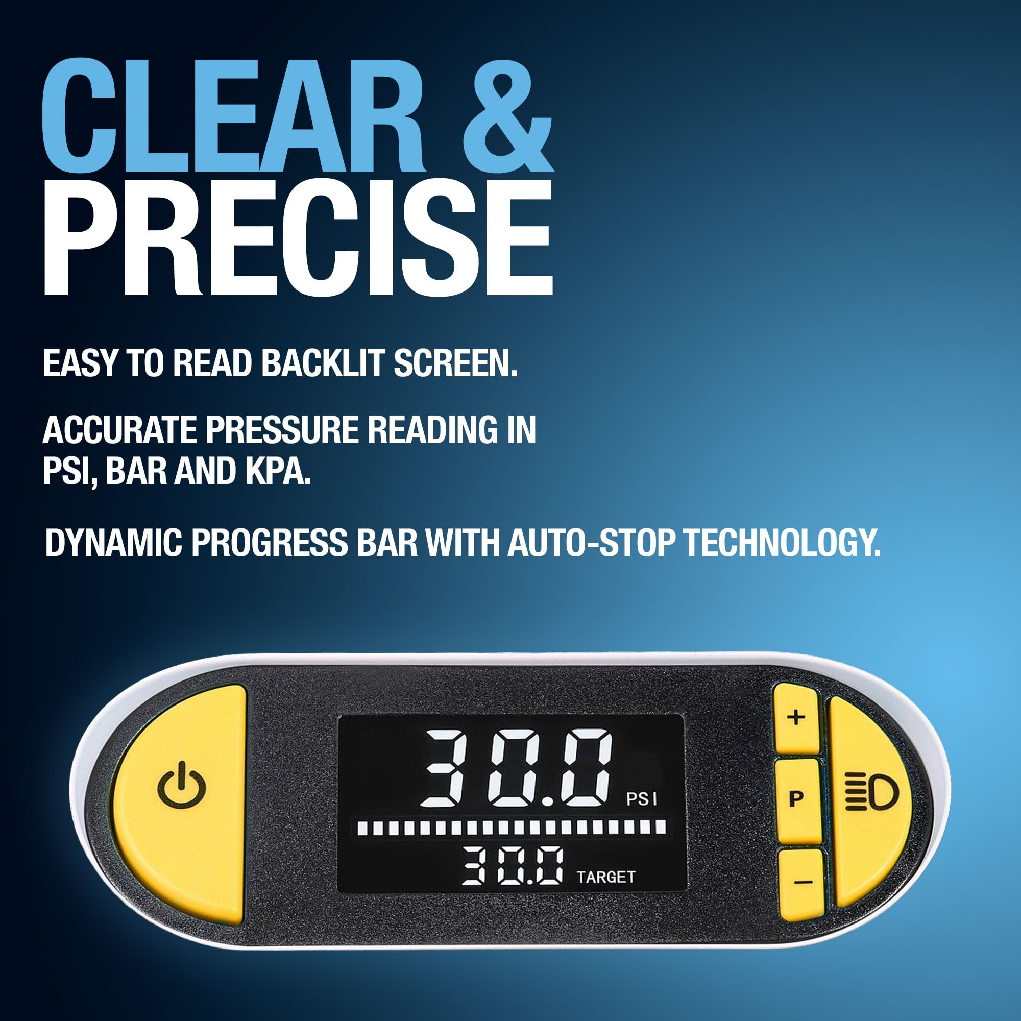 RING ULTRAINFLATE 20 Digital Tyre Inflator Air Compressor - Featuring Auto-Stop & Progress Meter - Compact, Reliable & User-Friendly Tyre Pressure Solution — view 4