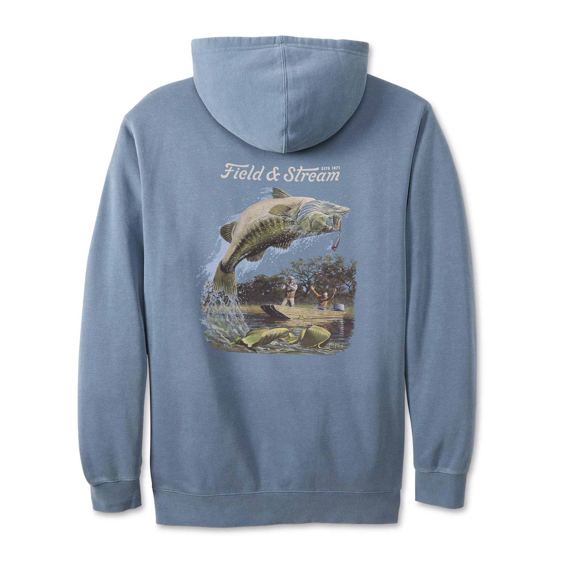 Field & Stream Fleece Graphic Hoodie, Spring 25 Cover Art/Blue, S