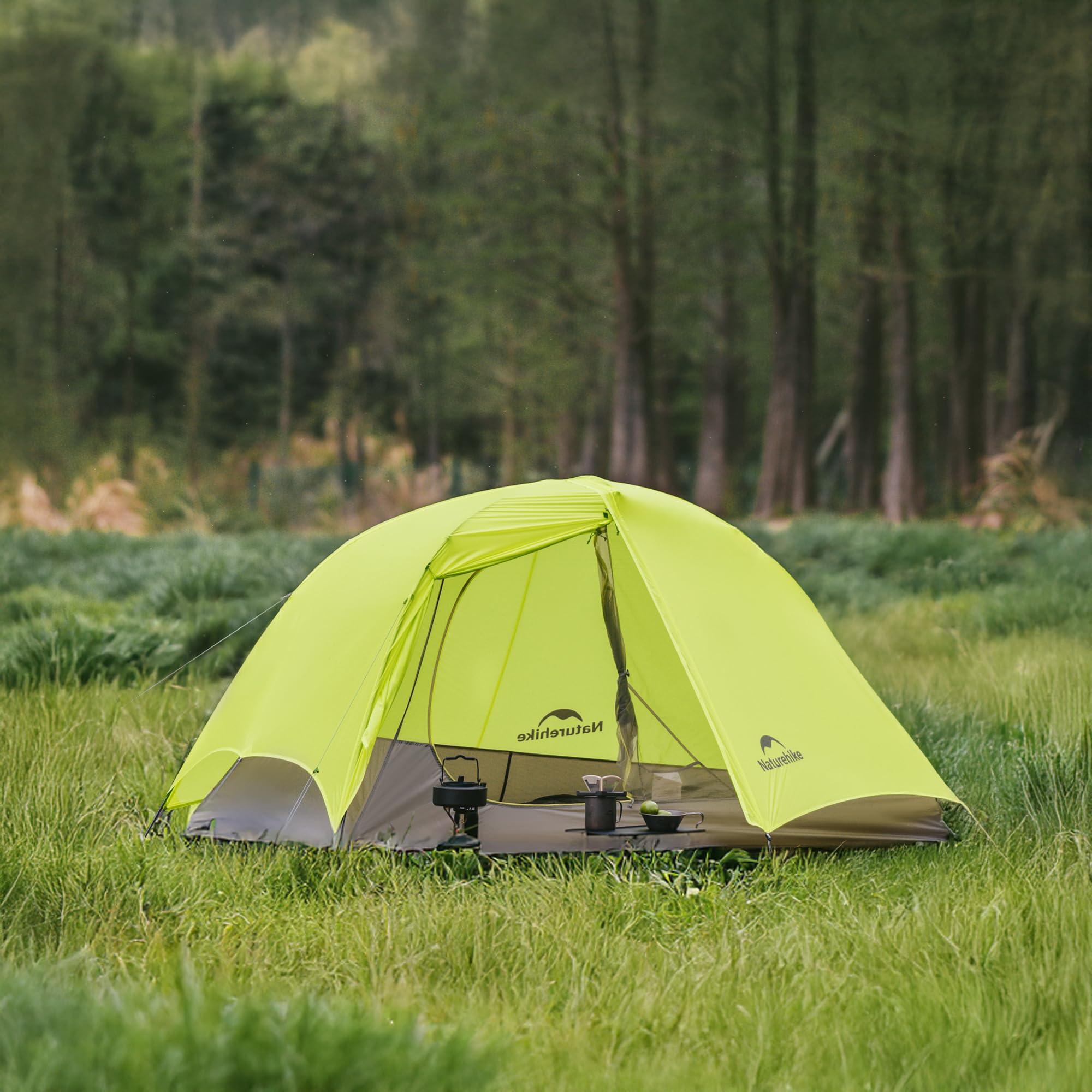 NatureHike Star Trail - Tenda da 1 persona, 1,04 kg, facile da montare, compatta, spaziosa, ultraleggera, per zaino da 1 persona, per campeggio, attività all'aperto, escursionismo e alpinismo