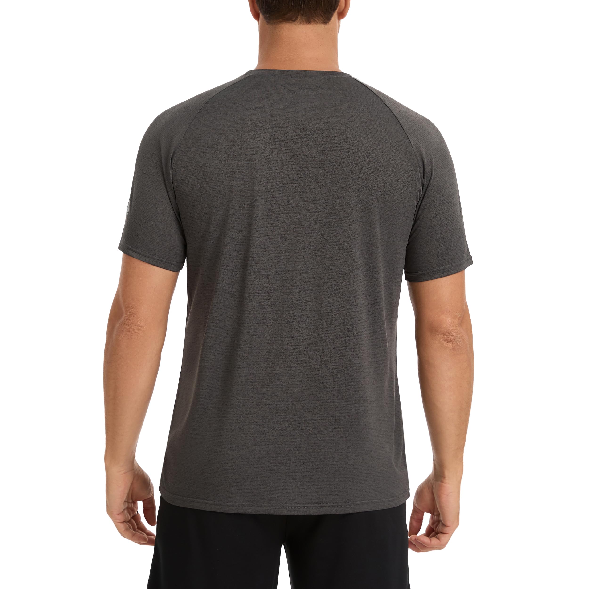 AMZSPORT 1/3/5 Pezzi T-Shirt Sportive da Uomo a Girocollo Traspiranti e Maniche Corte Maglietta Manica Corta Asciugatura Rapida Traspirante Palestra Running Trekking
