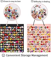 Vista 4 de PMCMAXI - Organizador de 2 dijes para zapatos, soporte de exhibición colgante, organizador de decoración de zapatos montado en la pared