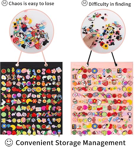 Miniatura 4 de PMCMAXI - Organizador de 2 dijes para zapatos, soporte de exhibición colgante, organizador de decoración de zapatos montado en la pared, (no incluye