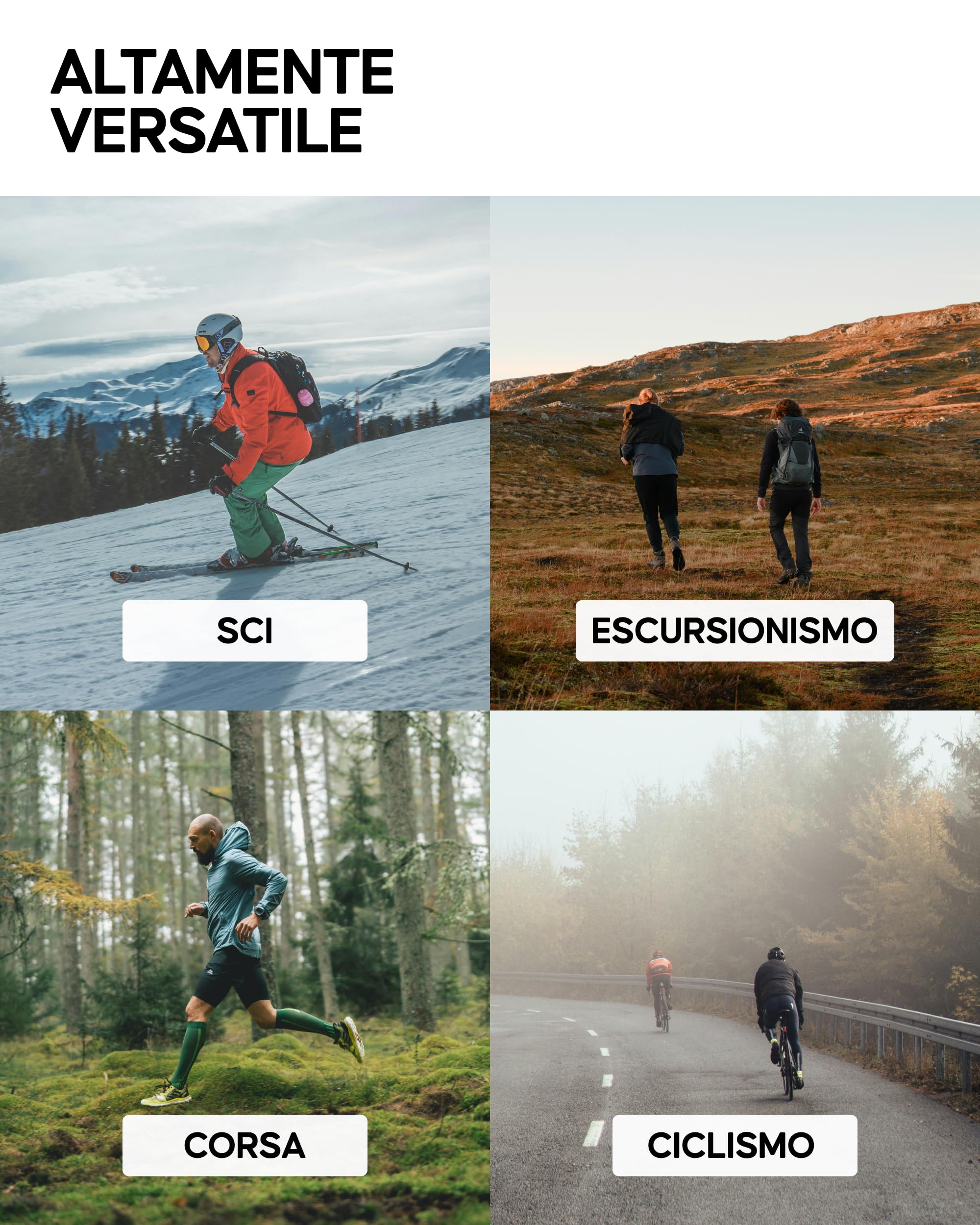 DANISH ENDURANCE Scaldacollo Leggero 100% Lana Merino, Copricollo Invernale Multifunzione, per Uomo e Donna