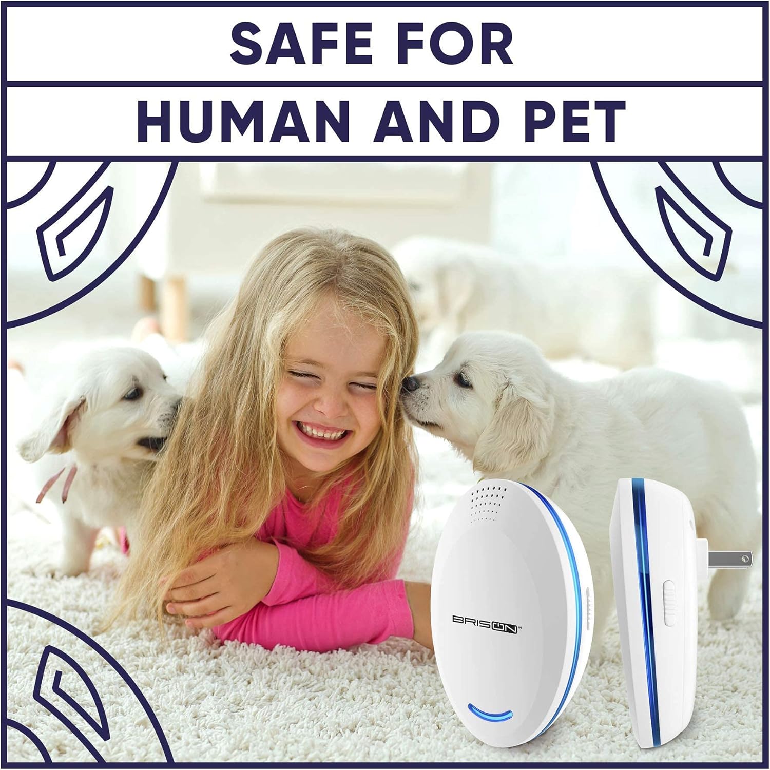 BRISON Ultrasonic Pest Repeller - Rodent Repellent Indoor Ultrasonic Control – Repellent for Mice Rat Bug Spider Roach Squirrel [2-Pack] : Garden & Outdoor