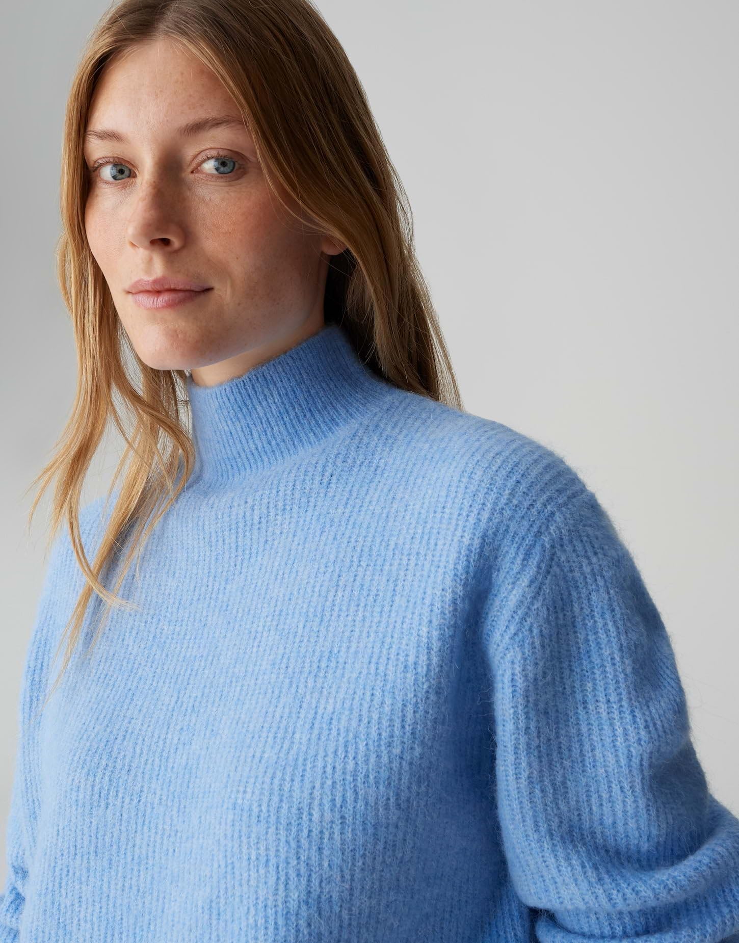 OPUS Damen Pullover | PARF Regular Strickpullover im Alpaka Wollmix