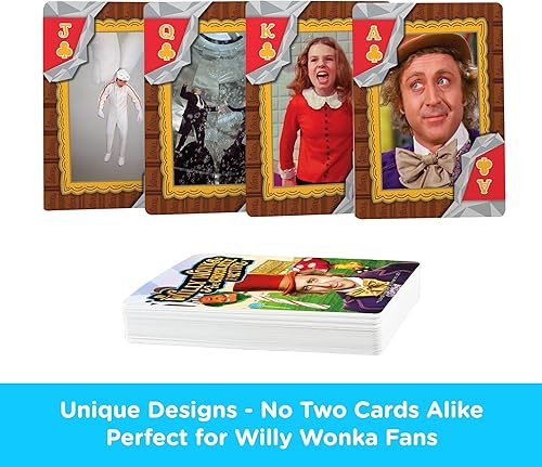 Miniatura 3 de Aquarius Willy Wonka - Baraja de cartas con temática de Willy Wonka para tus juegos de cartas favoritos, mercancía y coleccionables con licencia