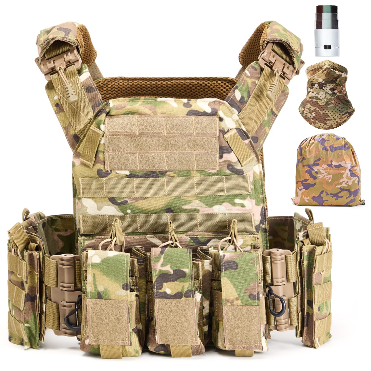 WILD WYCC Tactical Vests,Quick Release Camo Vest, Men's 1000D, Lightweight Modular 3D Breathable Vest - Review, Price and Buying Guide