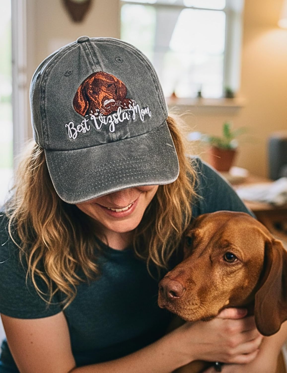 InnoBeta Vizsla Mom Gifts Hat for Women, Vizsla Gifts for Christmas, Birthday, Adjustable Embroidered Baseball Cap - Image 4