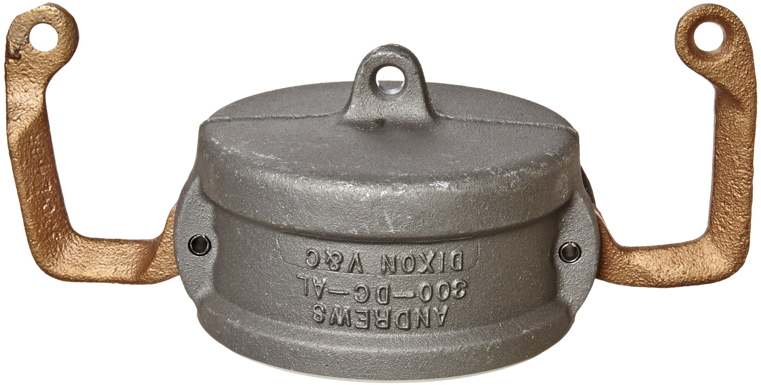 Dixon Valve & Coupling 300DC-LAL - Accesorio de manguera de aluminio para leva y ranura, tapa antipolvo con bloqueo, 3 pulgadas
