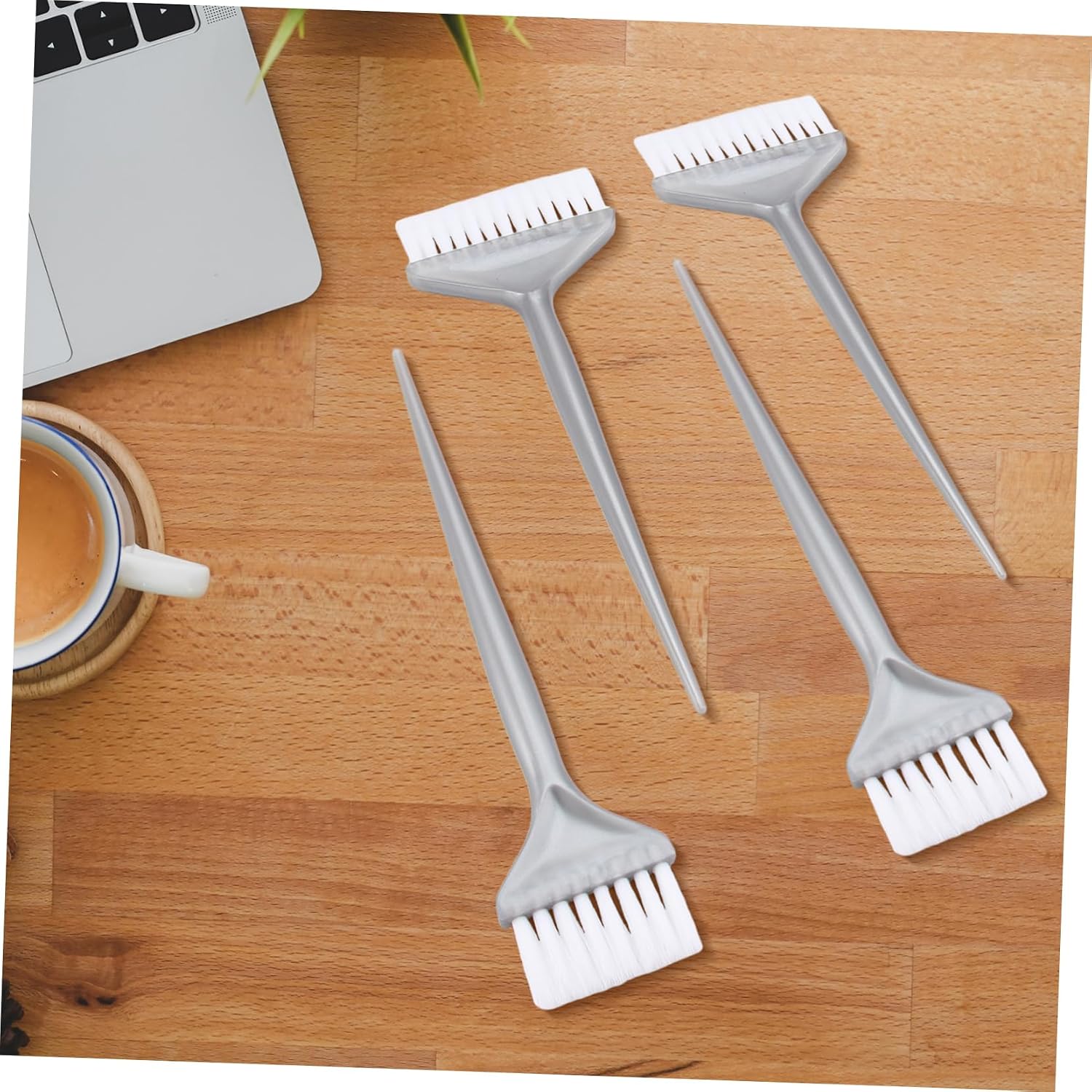 6pcs Hair Coloring Comb Widened Hair Dye Brushes for Easy Application Long Handle for Reach Areas for Salon Home Use