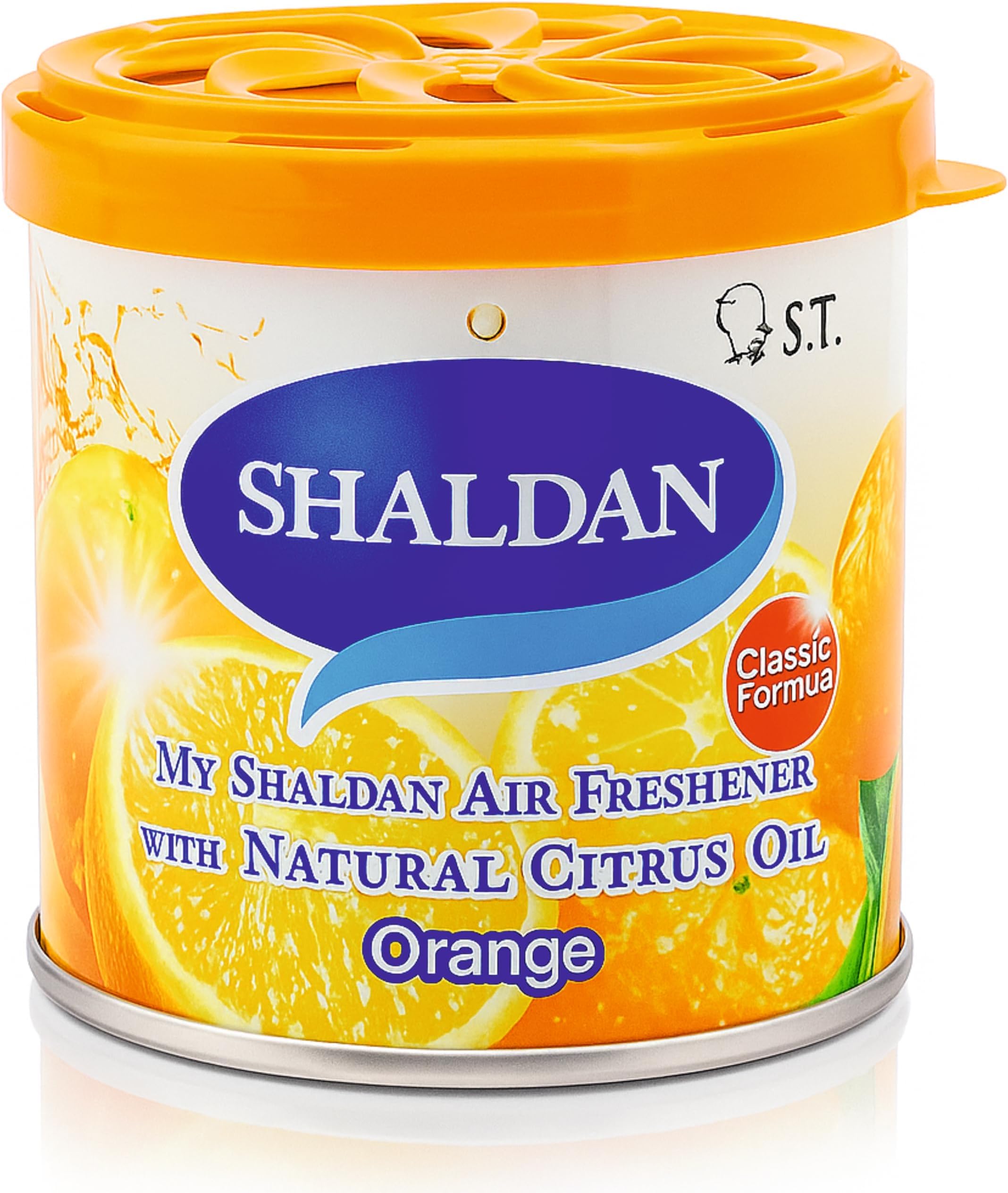 My Shaldan Japan Gel Car Perfume Air Freshener (Orange, 80 g)
