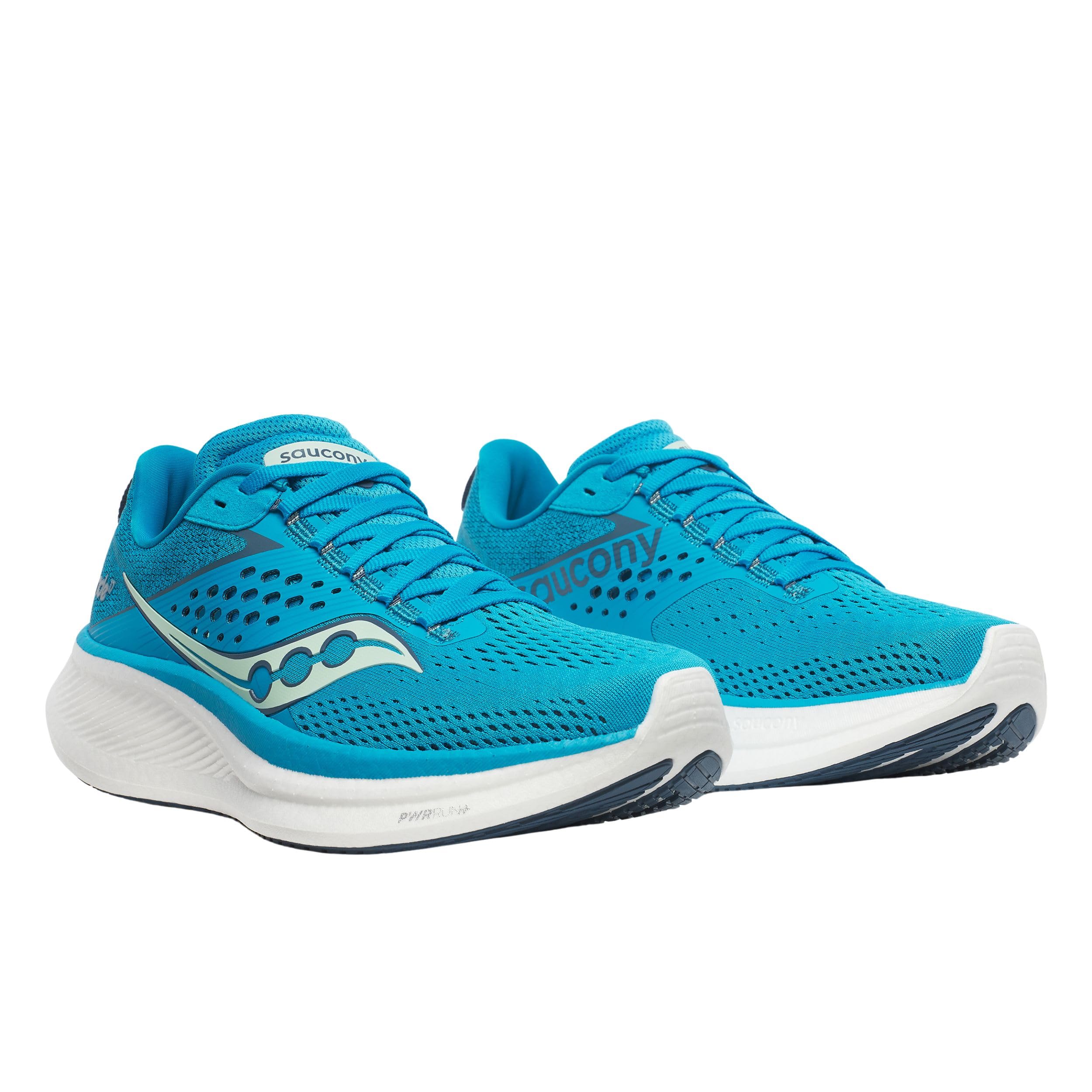 Saucony Femmes Ride 17 Chaussure De Running sans Stabilisateurs Chaussures De Running Viziblue/Mirage - Bleu 37,5