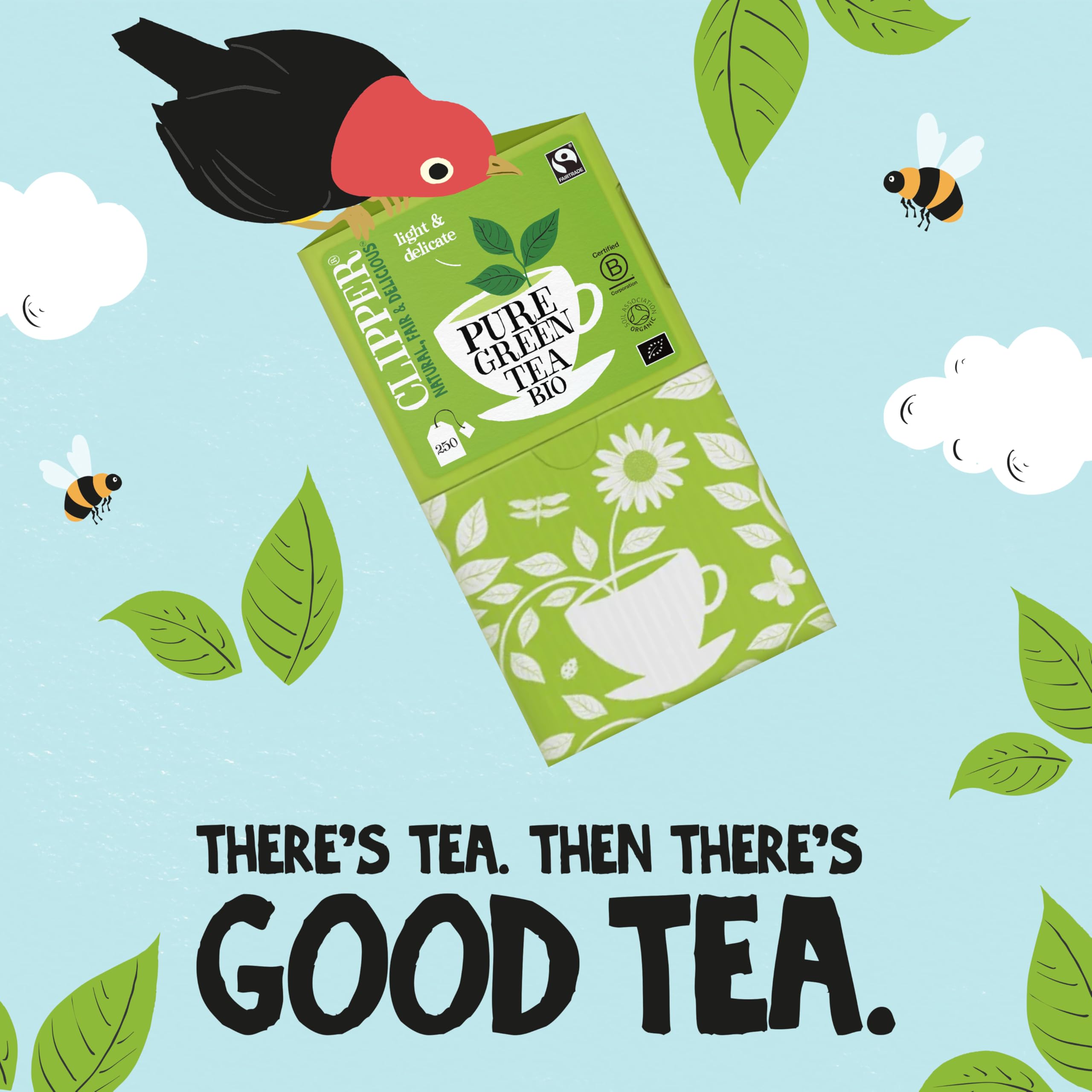 Clipper Fairtrade Organic Green Tea 250 Envelopes
