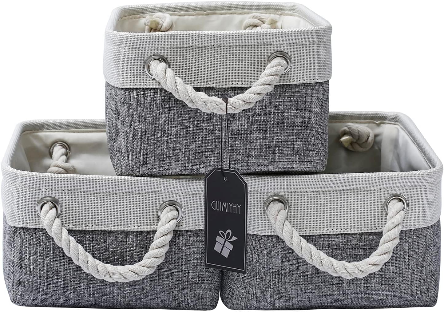 GUIMIYHY Collapsible Fabric Storage Basket for Shelves