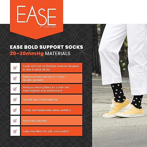 Miniatura 4 de Ease Bold - Calcetines de compresión degradados, compresión de 20-30 mmHg