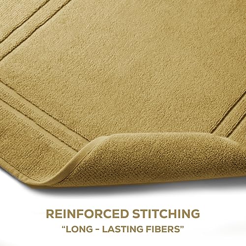 Miniatura 5 de Alibi Toalla de baño para piso, 1 paquete de toalla de algodón de lujo súper suave y absorbente, color blanco, 22 x 34 pulgadas