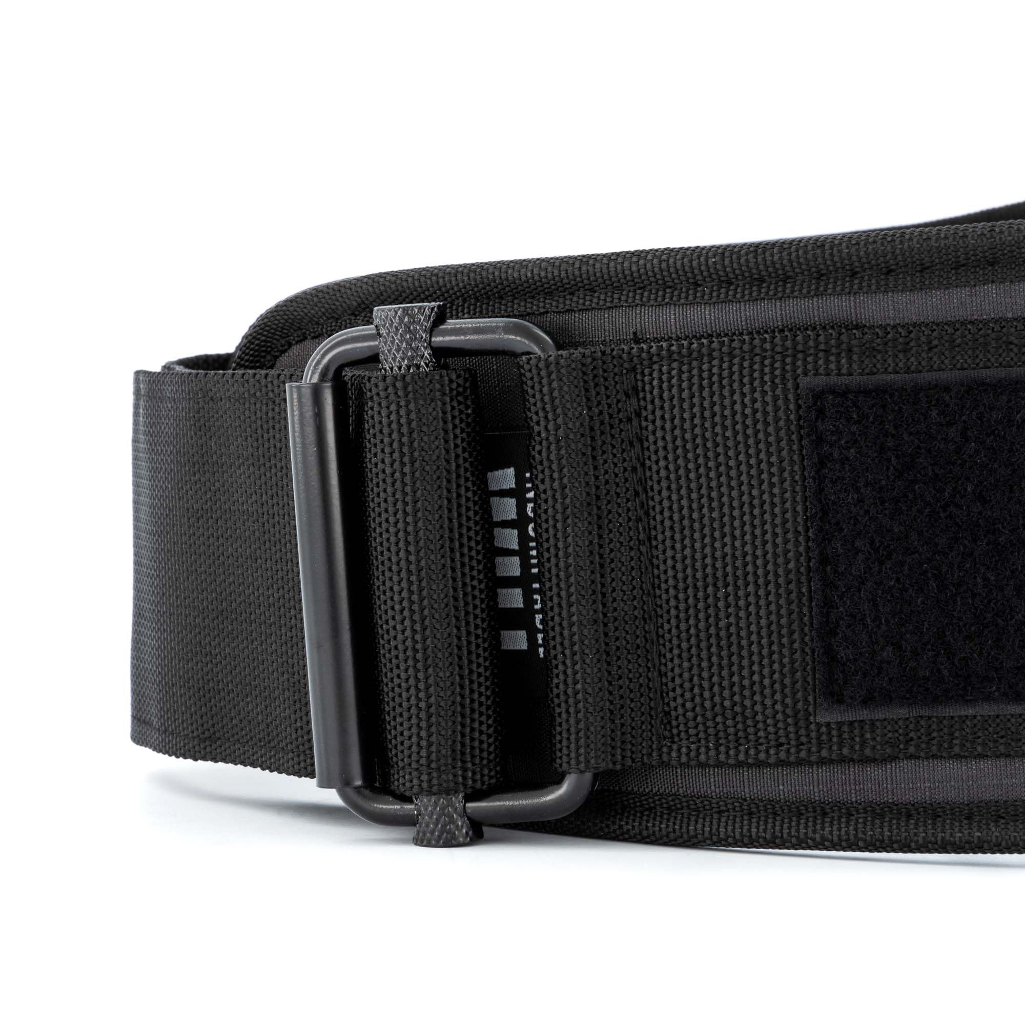 Earwaves ® ATLAS™ Belt I Cinturón halterofilia lumbar levantamiento de peso I Zona lumar ancha I Velcro largo I Hebilla cierre seguridad I Sentadillas, peso muerto I Espacio para parches