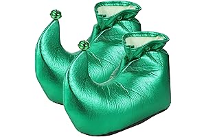 Green Elf Shoes for Festive Cheer and Delightful Disguise