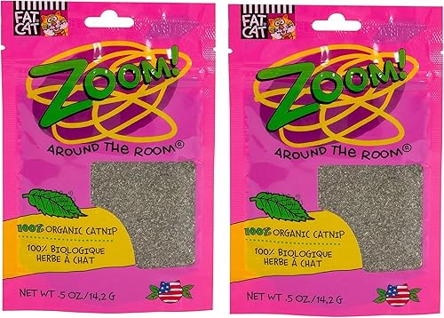 Miniatura 6 de Petmate Hierba gatera orgánica - Hoots Zoom Around the Room Catnip - Cultivada y cosechada en Estados Unidos bolsa de 0.5 onzas