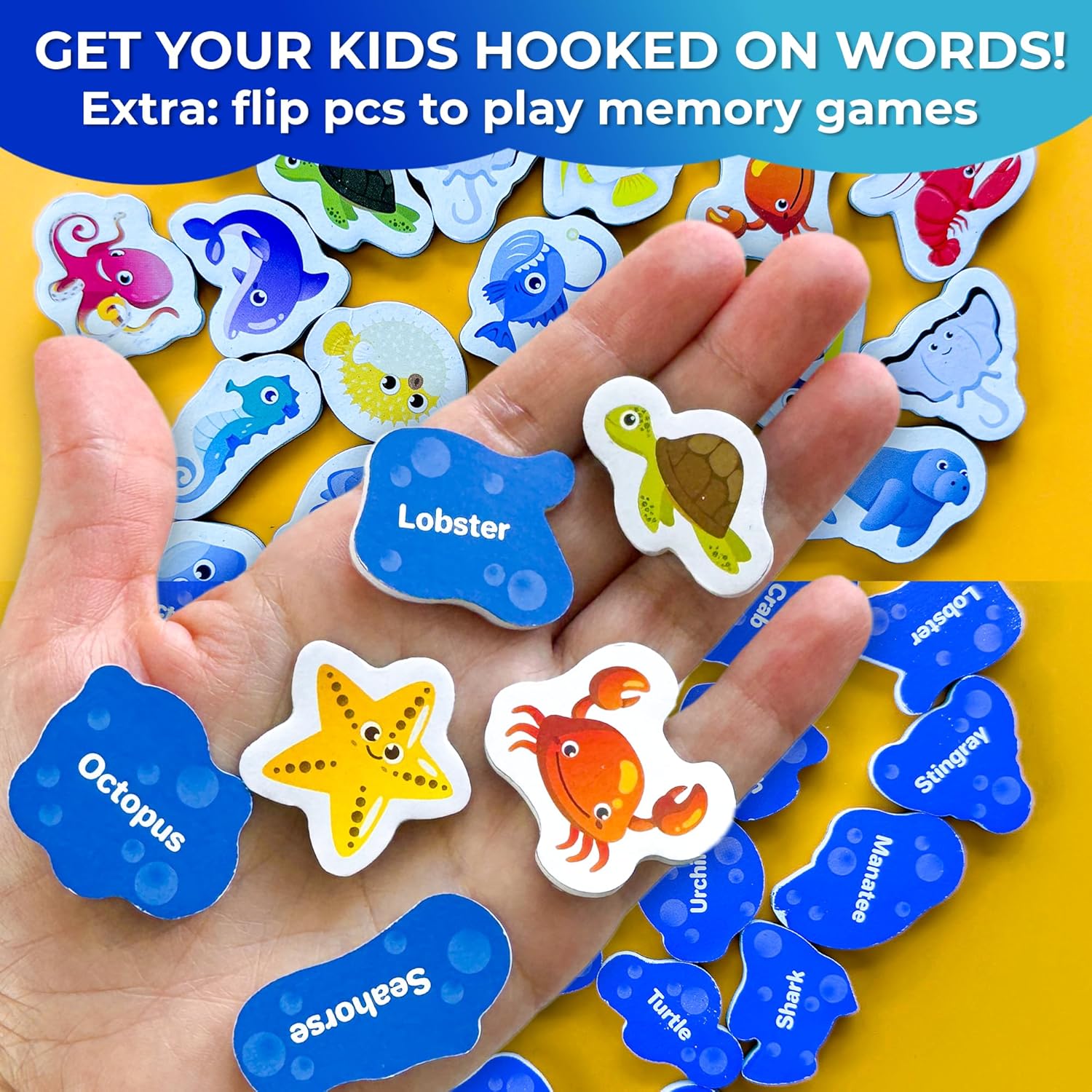 QUOKKA Magnet Game for Kids 3-5 – Fishing Game Kids Ages 4-8 – Magnetic Toddler Travel Toys 2-4 Years Old – Car Airplane Road Trip Activities for Boys & Girls
