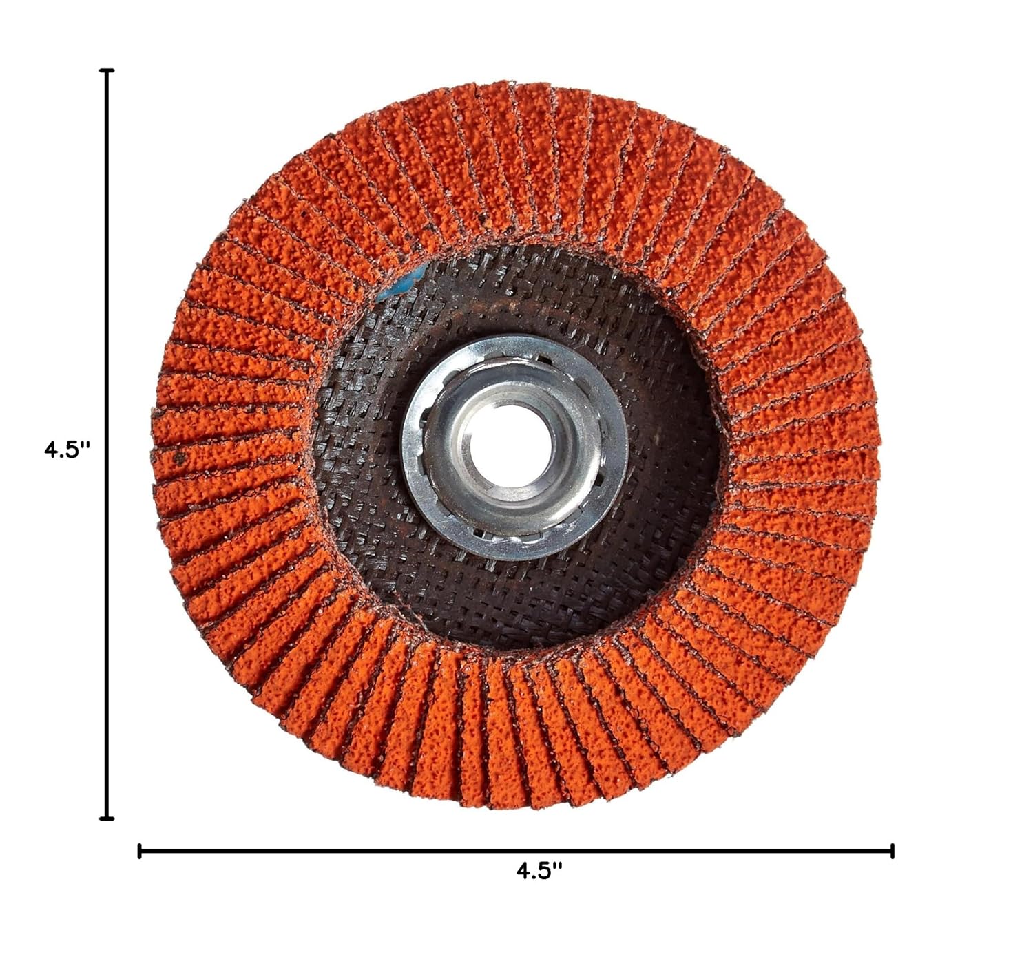 Norton Blaze R980P Abrasive Flap Disc, Type 29, Threaded Hole, Fiberglass Backing, Ceramic Aluminum Oxide, 4-1/2" Dia., 36 Grit (Pack of 10)