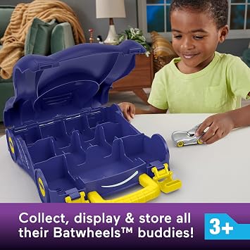 Fisher-Price DC Batwheels Preschool 1:55 Scale Die-Cast Car Racket for Ages 3+ (HRJ52)