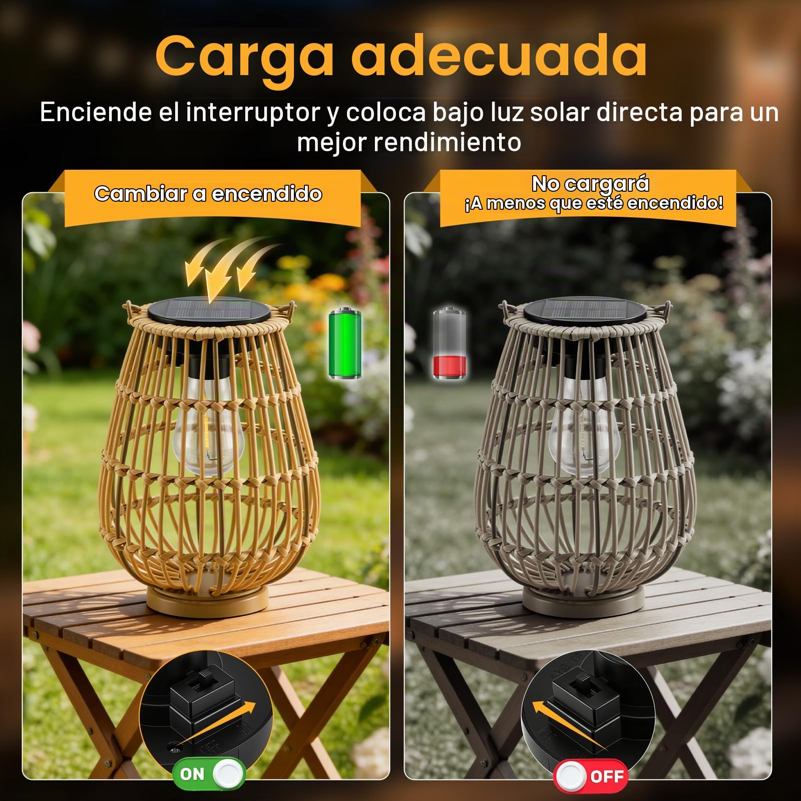 Lámparas solares para farolillos exteriores, 2 unidades, lámparas solares para exteriores colgantes o de pie, IP65 resistente al agua, regalo para el Día de la Madre para mujeres, mamá, abuela