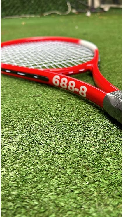 Muba Yetişkin Kort Tenis Raketi Seti Başlangıç Seviye Taşıma Çantası Dahil Kırmızı Grip L1, MB688-8
