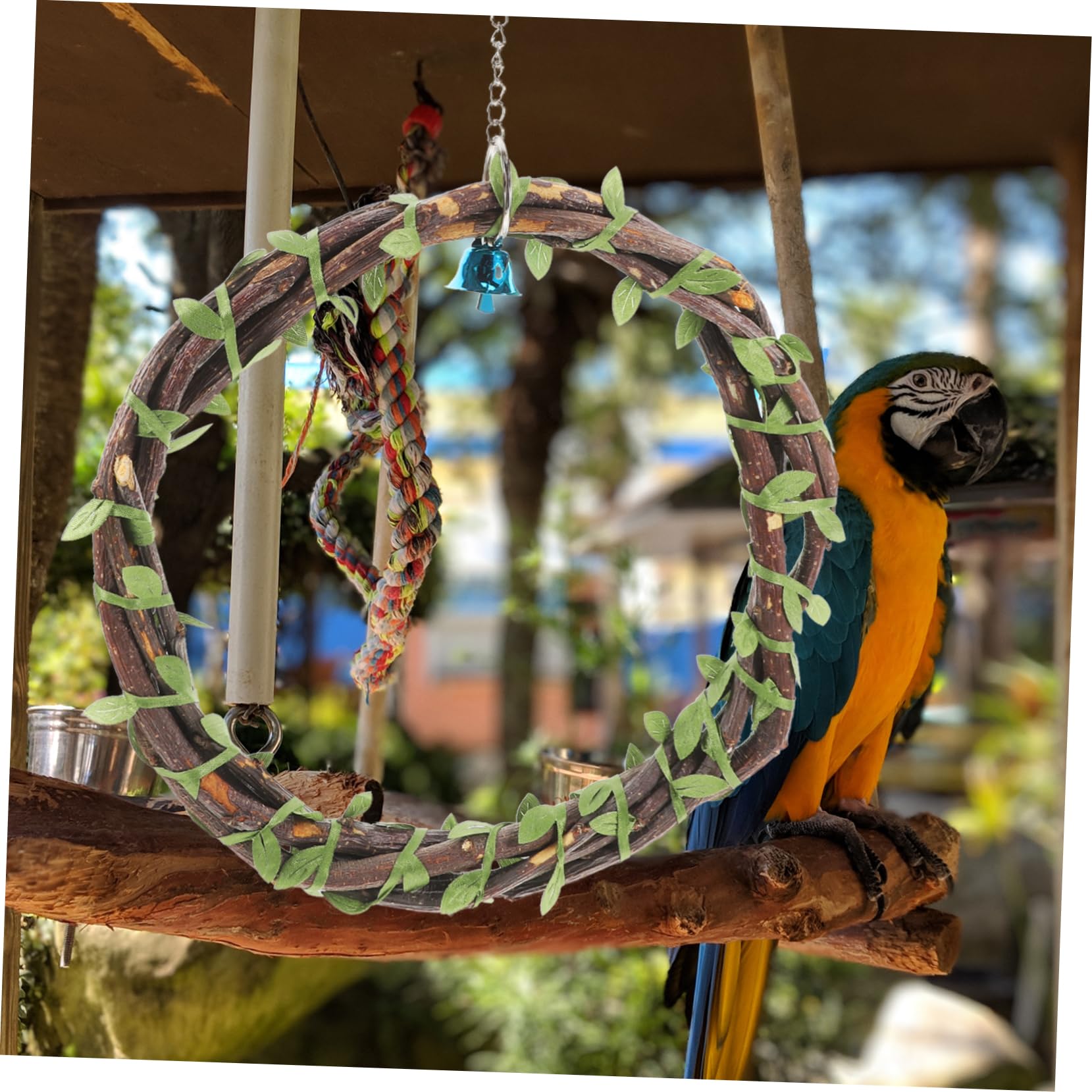 Vogelkäfig Schaukel Aus Baumwolle – 2 Stück, 1 M Lang, Farbverlauf