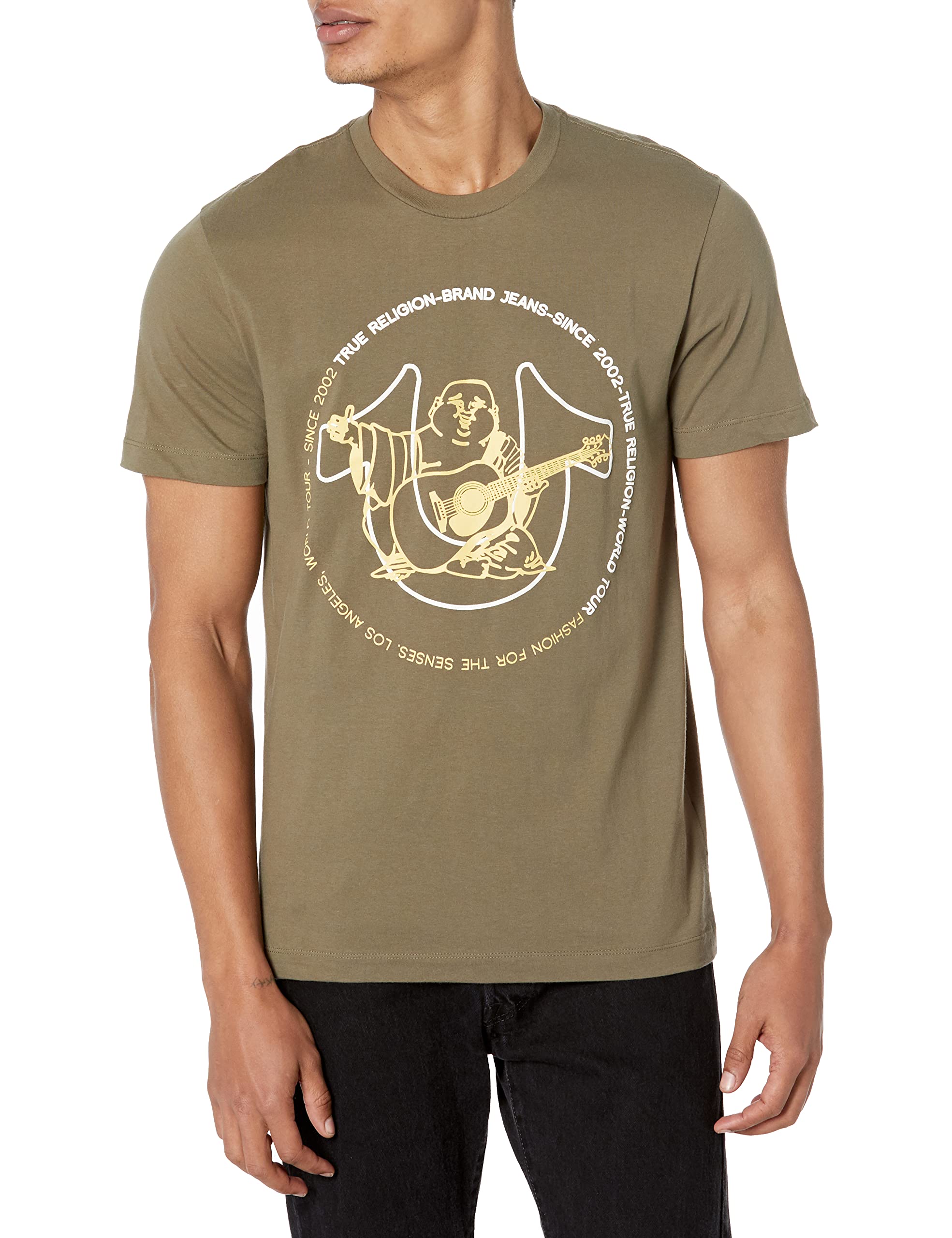 TRUE RELIGIONmens Ss Two Tone Buddha Tee Ss Two Tone Buddha Tee