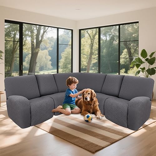 Miniatura 206 de Fundas 100% impermeables para sofá reclinable seccional, fundas para sofá reclinable en forma de L, funda para sofá seccional de esquina en forma de