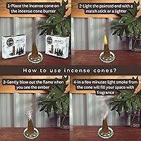 Vista 316 de TRUMIRI Copal Incense Cones - Total 20 Cone Incense - Dual Pack of 10 Insence Cones - Incense Cones Scented - Cone Incense Scents - Insense Cones