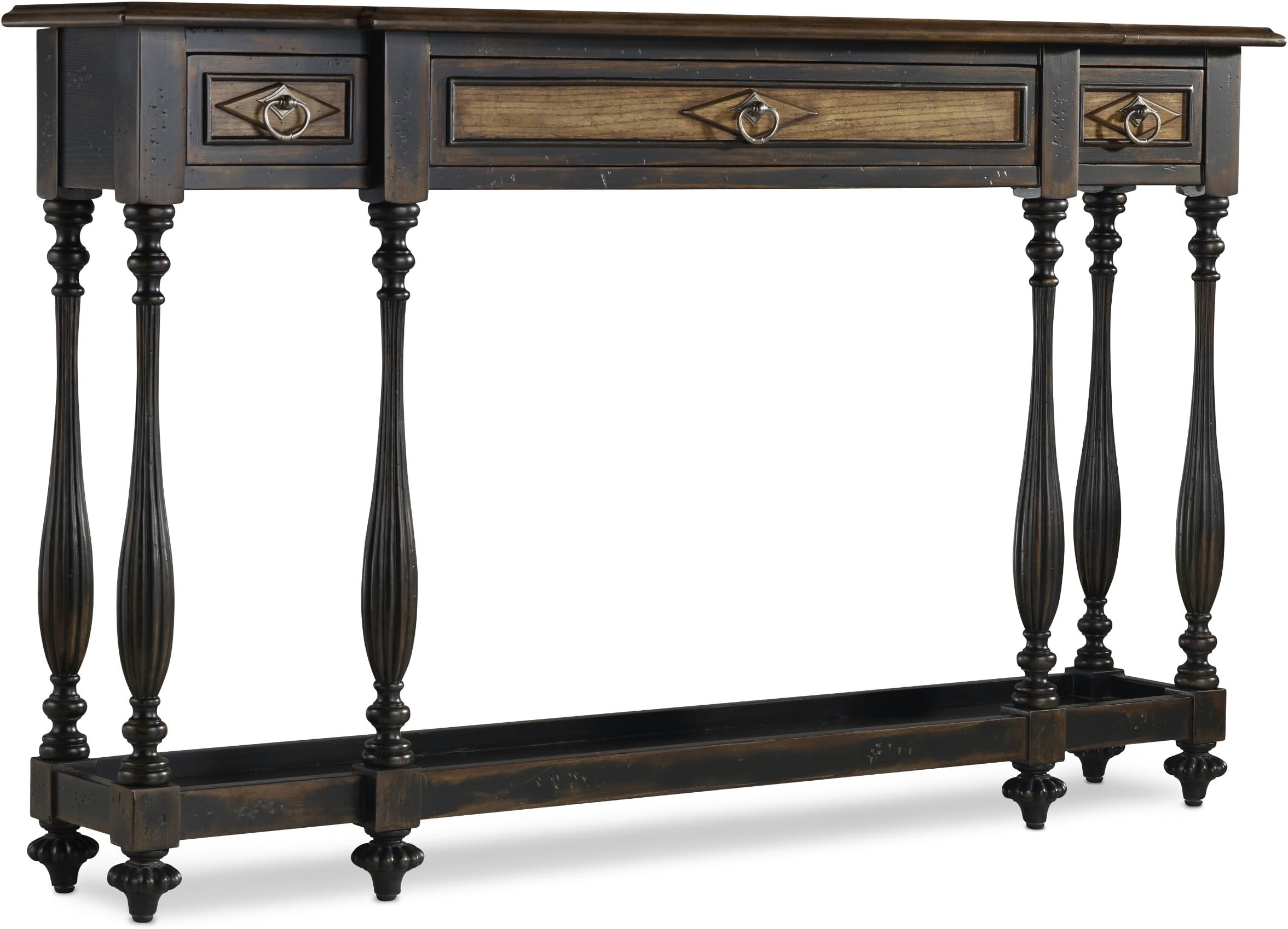 Hooker Furniture Three Drawer Thin Console Table