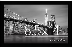 Americanflat 8.5x14 Black Picture Frame for Your Rectangle Photos