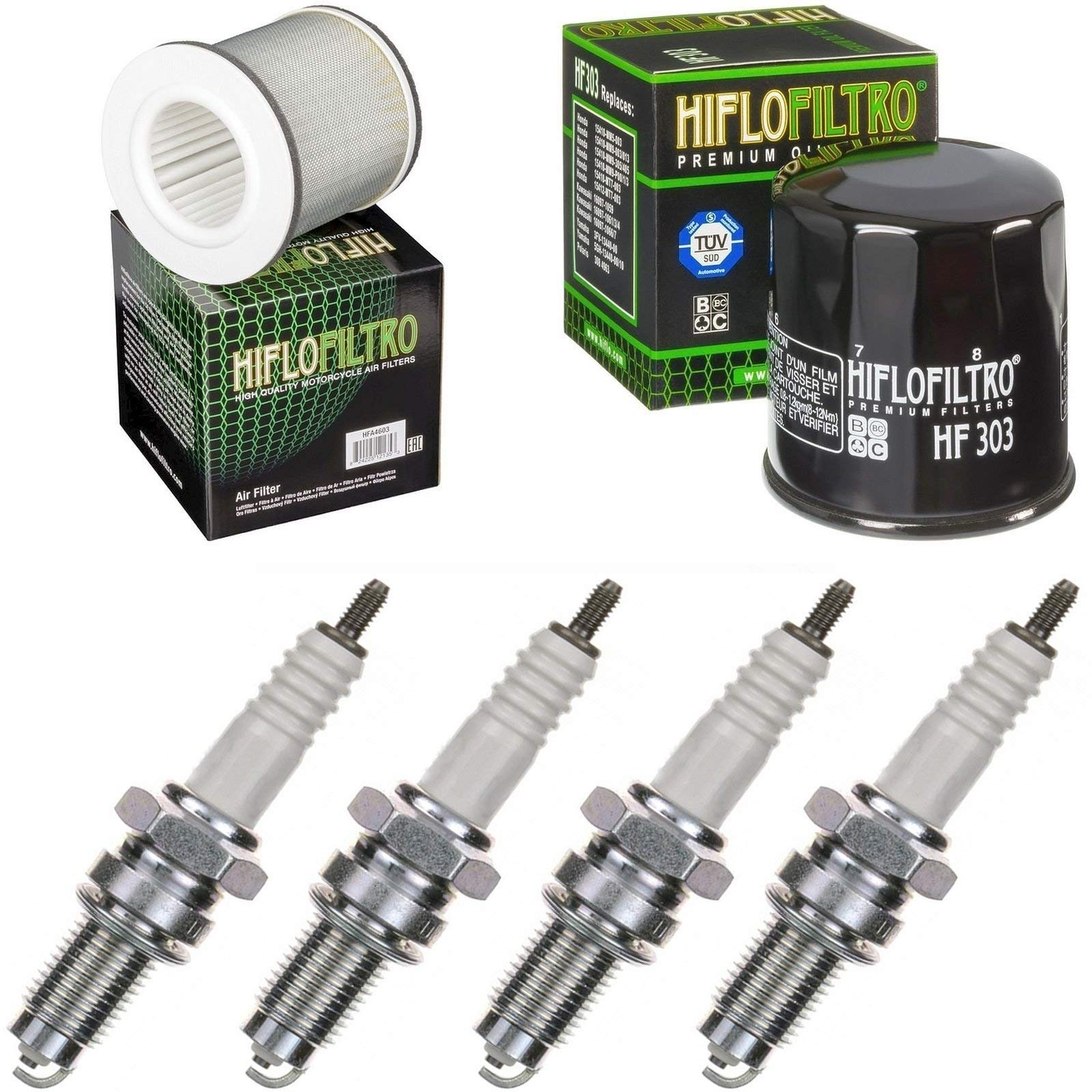 Servicekit Für Yamaha XJ 600 SH Diversion (1992–2003) – Luftfilter, Ölfilter, 4x Zündkerzen