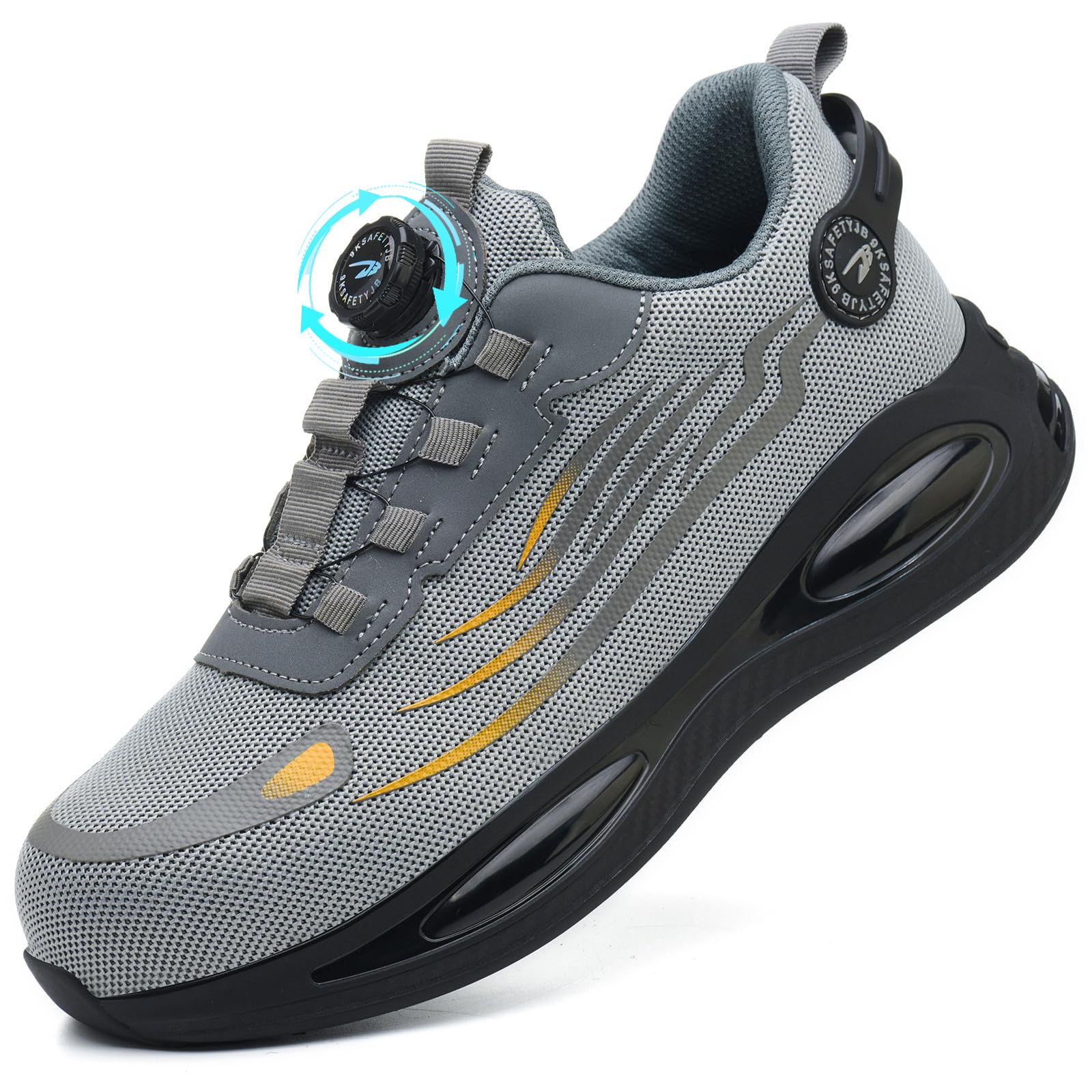 Scarpe Antinfortunistiche Uomo Donna Scarpe da Lavoro Leggere Scarpe Sicurezza con Punta in Acciaio Sportive Antiscivolo Traspiranti Comode 38-46 EU