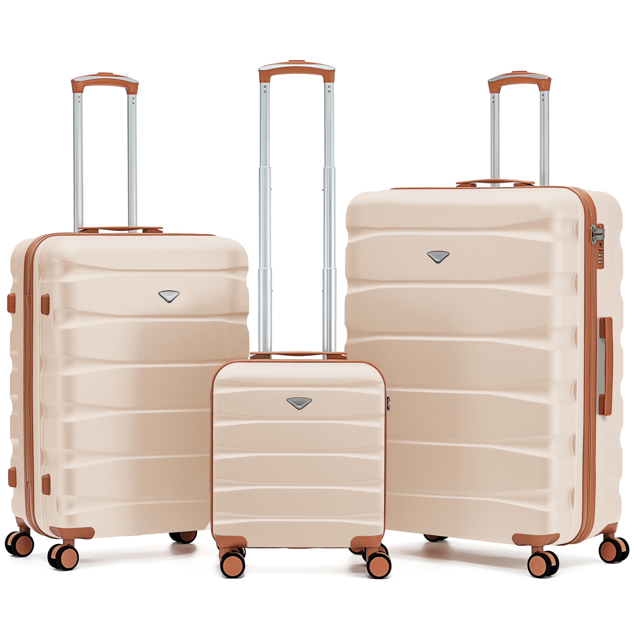 Flight Knight Underseat Cabin Suitcase 45x36x20cm | Free Hand Luggage for EasyJet & Wizz Air | Lightweight ABS Hard Shell with 8 Silent-Glide Spinner Wheels | Max Space Travel Bag — view 312