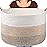 Maliton Extra Large Blanket Basket Living Room, 22 X 22 X 14 Woven Cotton Rope Laundry Basket Toy Baskets with Handle Storage Comforter Cushions Clothes Thread Laundry Hamper